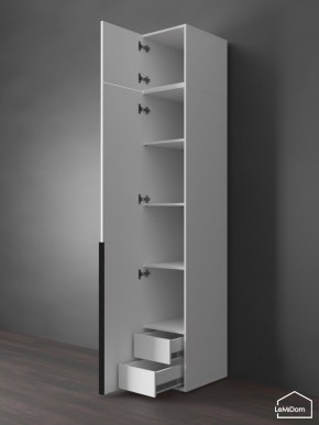 Шкаф с антресолью Linnea MHR-1A-4 2450х400х510 (Белый-М 11.1.1) в Талице - talica.mebel24.online | фото 5