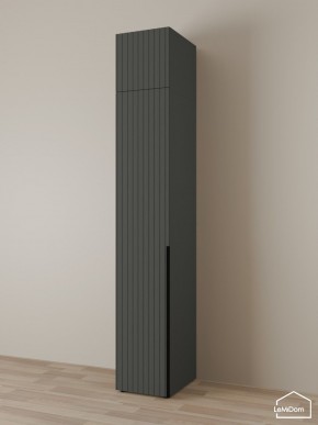 Шкаф с антресолью Linnea MHR-1A-4 2450х400х510 (Графит-М 11.1.25) в Талице - talica.mebel24.online | фото