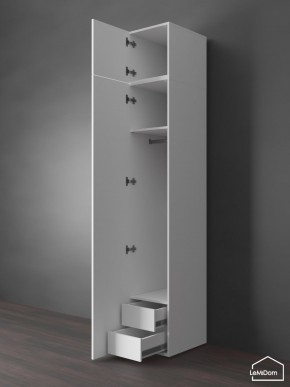 Шкаф с антресолью Linnea MHR-1POA-3 2450х400х510 (Белый-М 11.1.2) в Талице - talica.mebel24.online | фото 6
