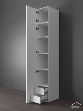 Шкаф с антресолью Linnea MHR-1POA-4 2450х400х510 (Белый-М 11.1.2) в Талице - talica.mebel24.online | фото 5