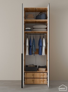 Шкаф с антресолью Linnea MHR-2A-3 2450х800х510 (ДВ-М 11.1.25) в Талице - talica.mebel24.online | фото 6