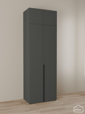 Шкаф с антресолью Linnea MHR-2A-3 2450х800х510 (Графит-М 11.1.25) в Талице - talica.mebel24.online | фото 1