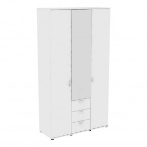 Шкаф с зеркалом Ольга H57_M (Белый) в Талице - talica.mebel24.online | фото
