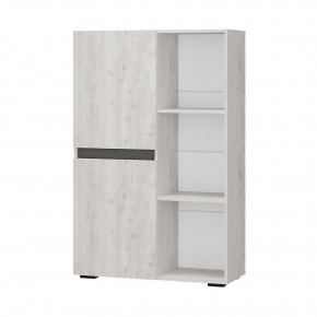 Шкаф стеллаж Мрия ШК-16 (Бетон пайн светлый/Графит) в Талице - talica.mebel24.online | фото