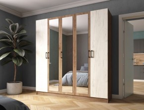 Шкаф Вегас 2000 Дуб крафт табачный/Дуб крафт белый в Талице - talica.mebel24.online | фото 1