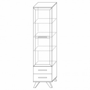 Шкаф-витрина 450 Вега Скандинавия в Талице - talica.mebel24.online | фото 7