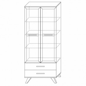 Шкаф-витрина 800 Вега Скандинавия в Талице - talica.mebel24.online | фото 7