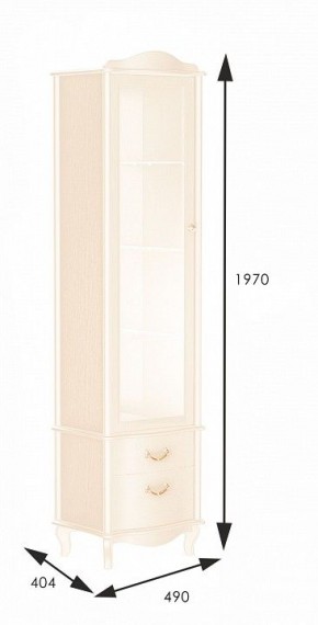 Шкаф-витрина Джульетта в Талице - talica.mebel24.online | фото 2