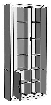 Шкаф-витрина Нобиле ШВтВ-ФСД-ФГК в Талице - talica.mebel24.online | фото 2