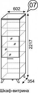 Шкаф-витрина София 7 в Талице - talica.mebel24.online | фото 3