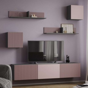 Сириния Куб 2 серый графит/МДФ пудра в Талице - talica.mebel24.online | фото 3