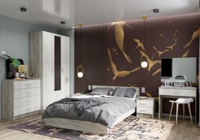 Спальня Гармония Дуб крафт серый/Дуб крафт белый в Талице - talica.mebel24.online | фото 1