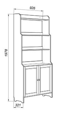 Стеллаж 20 Вествик, массив сосны, цвет белый в Талице - talica.mebel24.online | фото 2