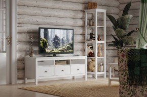 Стеллаж 420 Кантри, массив сосны, цвет белый в Талице - talica.mebel24.online | фото 4