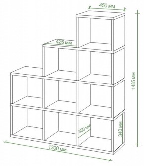 Стеллаж Бартоло СЛД 4 в Талице - talica.mebel24.online | фото 3