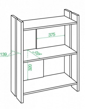 Стеллаж Домино Лайт СТЛ-ОН в Талице - talica.mebel24.online | фото 3