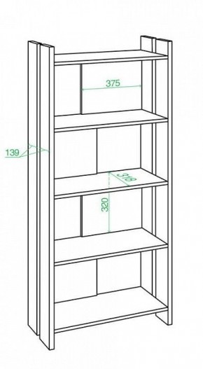 Стеллаж Домино Лайт СТЛ-ОВ в Талице - talica.mebel24.online | фото 2