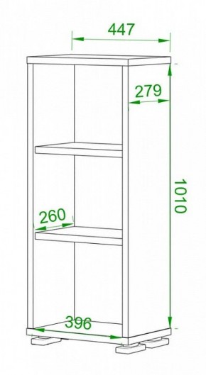 Стеллаж Домино нельсон ПУ-10-1 в Талице - talica.mebel24.online | фото 2