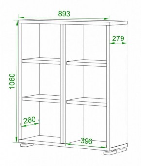 Стеллаж Домино нельсон ПУ-50-1 в Талице - talica.mebel24.online | фото 2