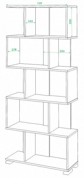 Стеллаж Домино нельсон СЛ-5 в Талице - talica.mebel24.online | фото 2