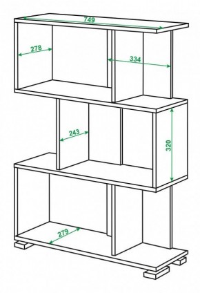 Стеллаж Домино нельсон СЛ-5-3 в Талице - talica.mebel24.online | фото 2