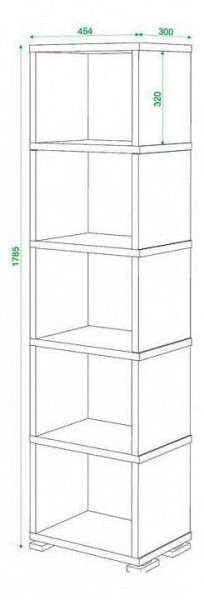 Стеллаж Домино СБ-15/5 в Талице - talica.mebel24.online | фото 3