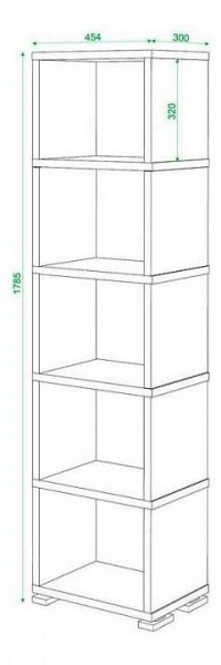 Стеллаж Домино СБ-15/5 в Талице - talica.mebel24.online | фото 3