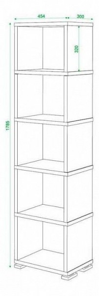 Стеллаж Домино СБ-15/5 в Талице - talica.mebel24.online | фото 2