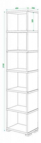 Стеллаж Домино СБ-15/6 в Талице - talica.mebel24.online | фото 2