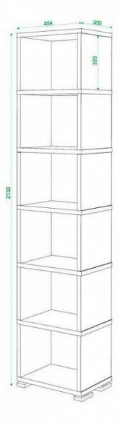 Стеллаж Домино СБ-15/6 в Талице - talica.mebel24.online | фото 3