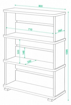 Стеллаж Домино СБ-25/3 в Талице - talica.mebel24.online | фото 3