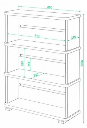 Стеллаж Домино СБ-25/3 в Талице - talica.mebel24.online | фото 2