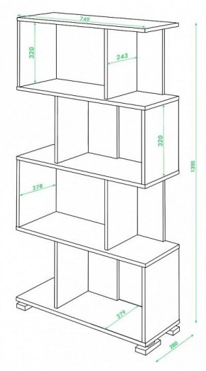 Стеллаж Домино СЛ-5-4 в Талице - talica.mebel24.online | фото 2