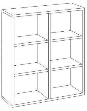 Стеллаж Домино СУ(ш2в1) в Талице - talica.mebel24.online | фото 3