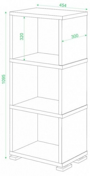 Стеллаж-колонка Домино СБ-15/3 в Талице - talica.mebel24.online | фото 2