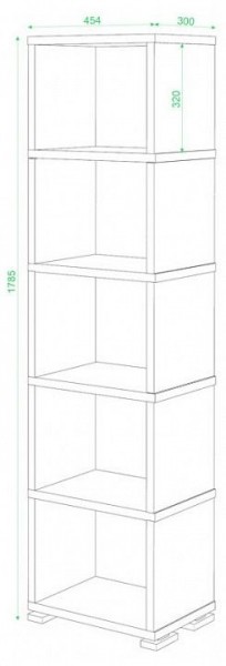 Стеллаж-колонка Домино СБ-15/5 в Талице - talica.mebel24.online | фото 3