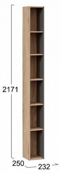 Стеллаж-колонка Порто ТД-393.07.25 в Талице - talica.mebel24.online | фото 3
