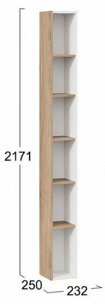Стеллаж-колонка Порто ТД-393.07.25 в Талице - talica.mebel24.online | фото 5
