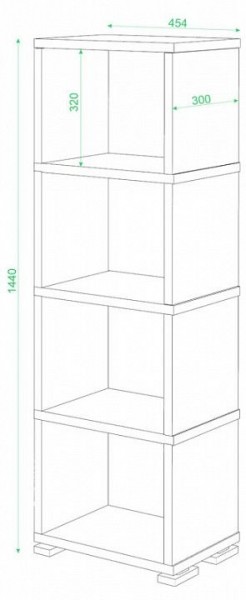 Стеллаж-колонка СБ-15/4 в Талице - talica.mebel24.online | фото 2