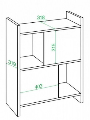 Стеллаж комбинированный Домино Лайт СТЛ-3Н в Талице - talica.mebel24.online | фото 2
