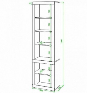 Стеллаж комбинированный Toivo ВтВ в Талице - talica.mebel24.online | фото 2