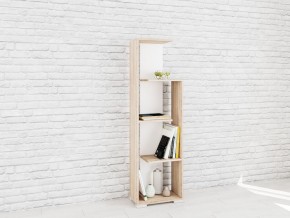 Стеллаж Ромео-6 Дуб сонома/Белый в Талице - talica.mebel24.online | фото
