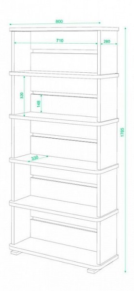 Стеллаж СБ-25/5 в Талице - talica.mebel24.online | фото 2
