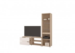Стенка АНТАЛИЯ 1 (Сонома/Белый софт) в Талице - talica.mebel24.online | фото 2