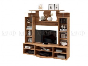 Стенка Виста (Белый глянец/Дуб крафт) в Талице - talica.mebel24.online | фото 2