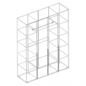 СТИЛ Шкаф 4-ств для одежды в Талице - talica.mebel24.online | фото 2