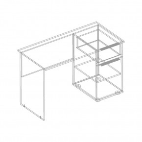 СТИЛ Стол письменный (правое исполнение) в Талице - talica.mebel24.online | фото 2
