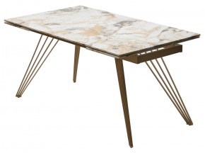 Стол ACERRA NEW 160 GLOSS GRAND JADE SOLID CERAMIC/ каркас цвета шампань, ®DISAUR в Талице - talica.mebel24.online | фото 14