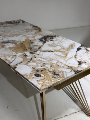 Стол ACERRA NEW 160 GLOSS GRAND JADE SOLID CERAMIC/ каркас цвета шампань, ®DISAUR в Талице - talica.mebel24.online | фото 5