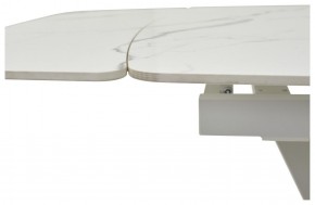 Стол ALATRI 120 GLOSS STATUARIO WHITE SOLID CERAMIC / WHITE, ®DISAUR в Талице - talica.mebel24.online | фото 3